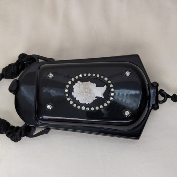 Antique 1920s French Vanity Bag Compact with Lipstick 💄 Tassel - Picture 4 of 10